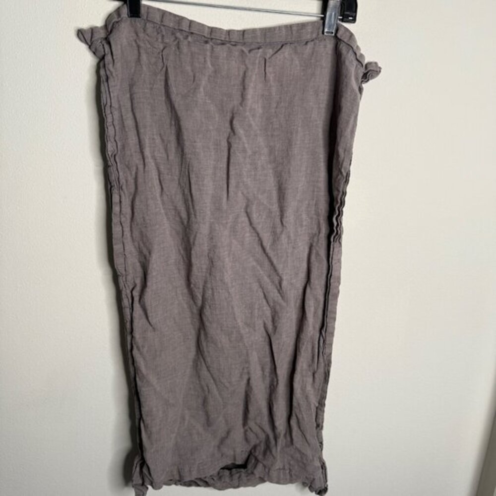 Restoration Hardware Gray 100%‎ Linen Pillowcase - Size Standard
